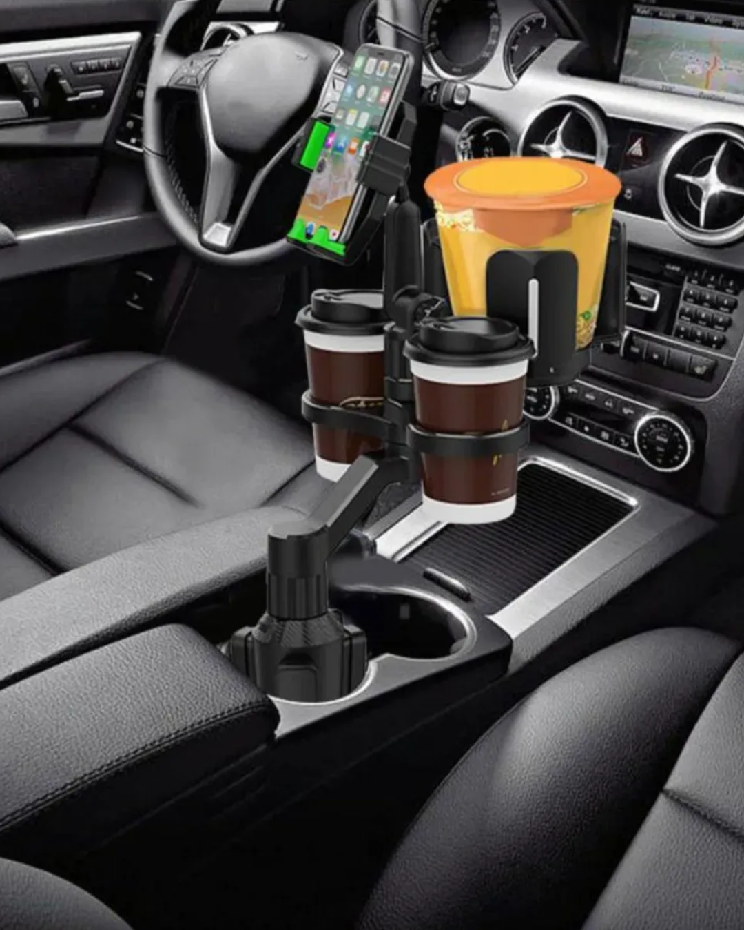 Soporte Interior de Coche para Dos Tazas